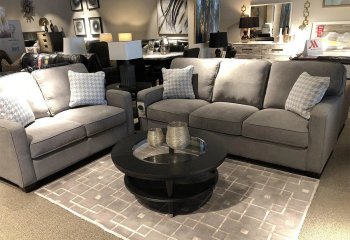 Jackie Sofa Set in Gray w/Options [MSS-Jackie-MNY2808 Gray]