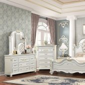 Destiny Bedroom Set 5Pc in White