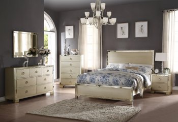 Voeville II 5 Pc Bedroom Set 27140 in Champagne - Acme w/Options [AMBS-27140-Voeville II]