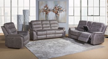 80563 Power Motion Sofa in Gray by Lifestyle w/Options [SFLLS-80563 Canyon Gray]