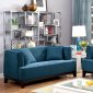 Sofia CM6761TL Sofa in Dark Teal Fabric w/Options