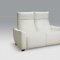 White Full Italian Leather Modern Stylish Sofa w/Optional Items