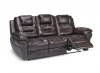 Vance Power Motion Sofa & Loveseat in Dark Brown Leather