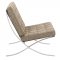 Bellefonte Accent Chair & Ottoman BR30OTW - Oatmeal - LeisureMod