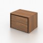 Zen Nightstand Set of 2 in Walnut by Casabianca