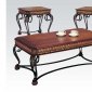 07743 Carmel 3Pc Coffee Table in Cherry by Acme