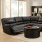 Cale Motion Sectional Sofa 9608 in Black by Homelegance