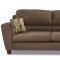 Milk Chocolate Microfiber Modern Living Room w/Soft Back Pillows