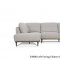 Tampa Sectional Sofa 54970 54990 Pearl Gray Leather by Mi Piace