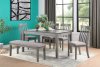 Armhurst Dining Set 5706GY-60 in Gray by Homelegance