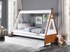 Loreen Twin Bed BD01287T in White & Oak by Acme w/Trundle