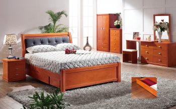 P159 Bedroom in Cherry by Pantek w/Options [PKBS-P159 Cherry]