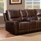 Gerald Motion Sectional Sofa 9600 in Brown by Homelegance