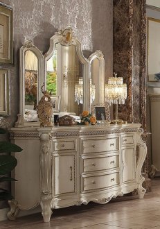 Picardy Dresser 26885 in Antique Pearl by Acme w/Optional Mirror