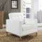 Loft Leather Sofa in White by Modway w/Options