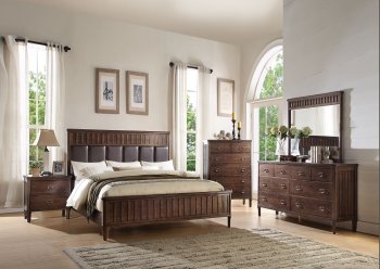 Mazen Vallee Bedroom 23940Q in Cherry Oak by Acme w/Options [AMBS-23940-Mazen-Valle]