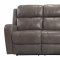 Cortana Power Motion Sofa & Loveseat Set Stone by Leather Italia