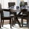 Sherman 5375-78 Dining Table by Homelegance in Espresso w/Option