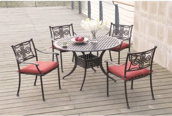 202 Outdoor Patio 5Pc Table Set by Poundex w/Options [PXOUT-202]