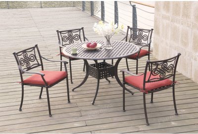 202 Outdoor Patio 5Pc Table Set by Poundex w/Options