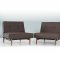 Splitback Sofa Bed in Brown w/Arms & Wooden Legs by Innovation