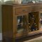 Bronze Spice Finish Pub Table w/Storage Shelves