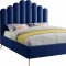 Lily Bed in Navy Velvet by Meridian w/Options