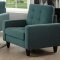 Nate Sofa 50245 in Teal Fabric by Acme w/Options