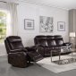 Perfiel Motion Sofa & Loveseat LV00066 Dark Brown Leather - Acme