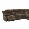 Laura Power Motion Sofa in Chocolate Fabric by NCFurniture