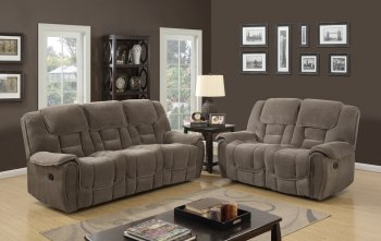 U101 Motion Sofa in Taupe Fabric by Global w/Options [GFS-U101]