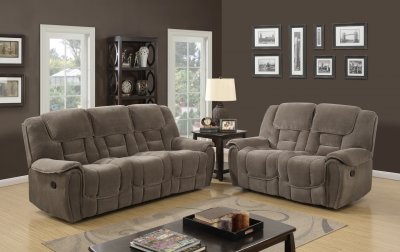 U101 Motion Sofa in Taupe Fabric by Global w/Options