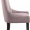 Demi Dining Chair 723 Set of 2 Pink Velvet Fabric by Meridian