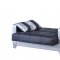 Maximum Value Sofa Bed in Black & Silver PU by Casamode w/Option