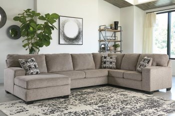 Ballinasloe Sectional Sofa 80702 in Platinum Fabric by Ashley [SFASS-80702 Ballinasloe Platinum]