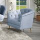 Bayram Chair LV00208 in Light Gray Velvet by Acme