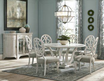 Jasper County Dining Table 790-030 White by Klaussner w/Options [SFKRDS-790-030 Jasper County]