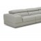 1576 Sectional Sofa in Gray Leather by ESF