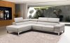 Baxter Sectional Sofa in Smoke Full Leather by Beverly Hills