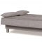 Smart Fit Sofa Bed in Silver Tone Fabric by Casamode