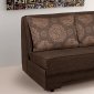 Rio Pull-Out Loveseat Bed in Brown Fabric by Rain