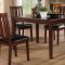 Mosely 5103 Dining Set 5Pc in Dark Brown Cherry by Homelegance