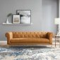 Idyll Sofa in Tan Leather by Modway w/Options