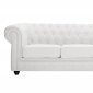 Chesterfield Sofa in White Leather by Modway w/Options