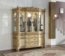 Bennito 703 Buffet with Hutch in Gold Tone by Meridian