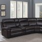 Albany Power Sectional Sofa 603290PP in Dark Brown by Coaster