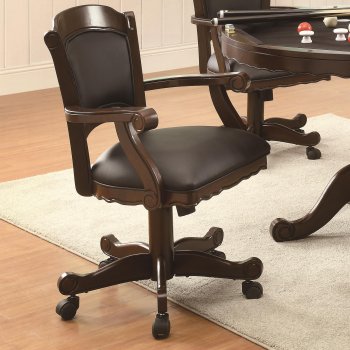 Turk 100872 Office Chair in Black Leatherette by Coaster [CROC-100872 Turk]