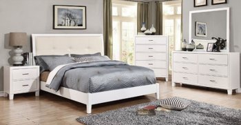 Enrico I CM7068WH Bedroom Set in White w/Options [FABS-CM7068WH-Enrico-I]