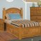 Medium Brown Finish Traditional Youth Bedroom w/Optional Bed