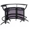 Dallas Home Bar 3Pc Set 182135 in Black by Coaster